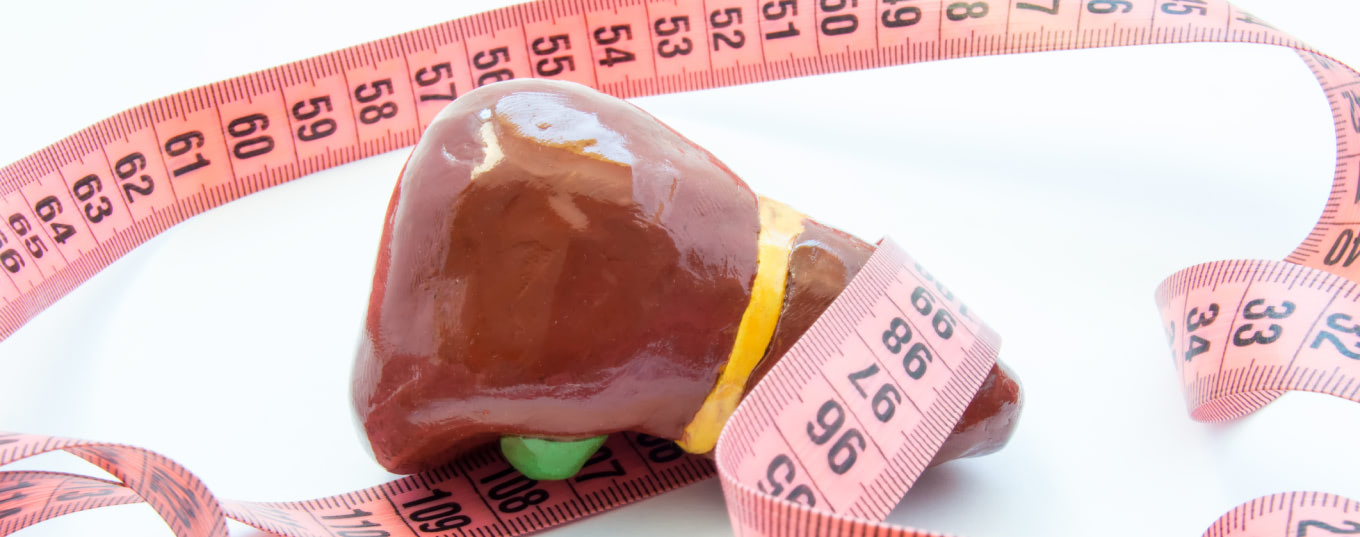 Fatty Liver Disease with tape measurer